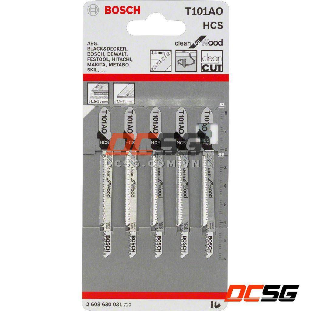 Lưỡi cưa lọng cắt lượn cung tròn cho gỗ T101AO Bosch 2608630031 | DCSG