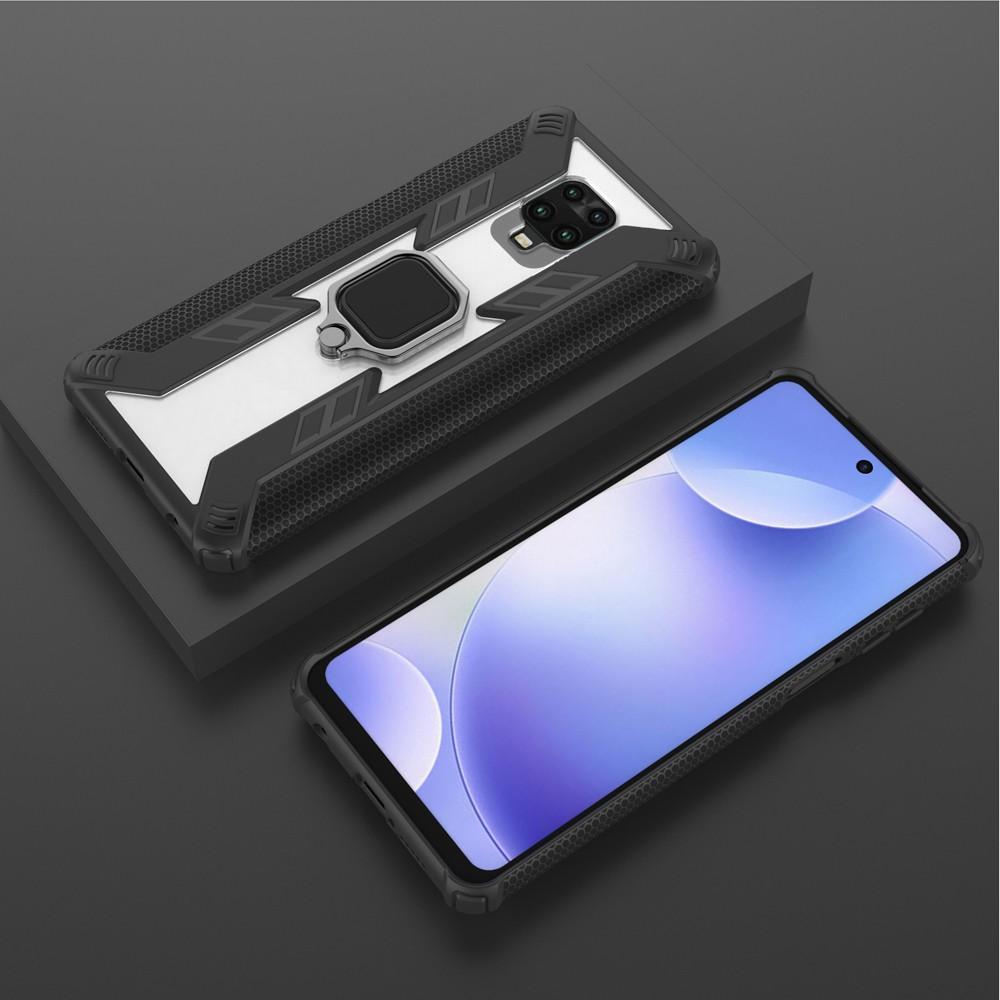 Ốp lưng dành cho Xiaomi Redmi Note 9 9S 9 Pro Max 10X 4G Poco X3 Pro NFC Mi A3 Mi 8 Lite iRON MAN nhẫn xoay TRONG SUỐT chống sốc