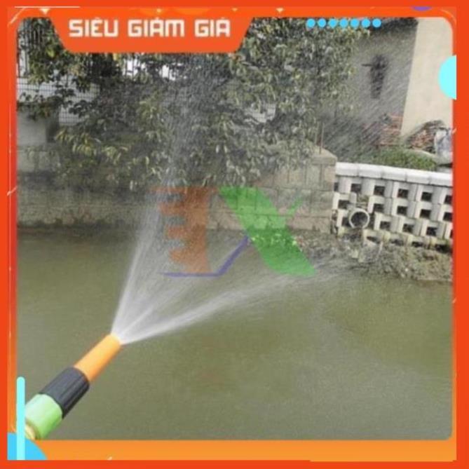 Bộ vòi xịt nước tưới cây, rửa xe VOI-N16.534, Bộ 4 món vòi thẳng + 10m Dây 12/16 mm