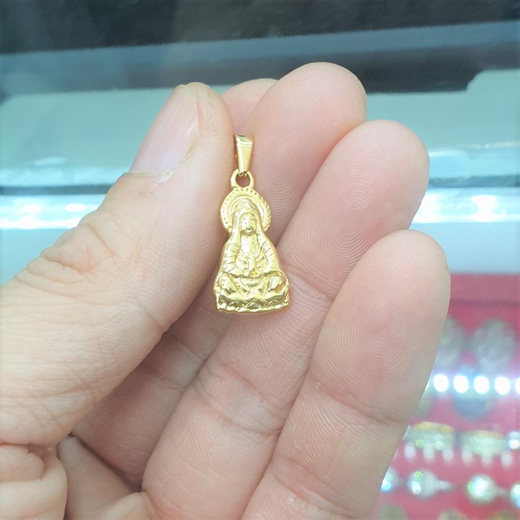 Mặt Tượng Quan Âm Nhỏ 2,1CM Cao Cấp - Dùng lâu dài không đen không kiêng mồ hôi muối