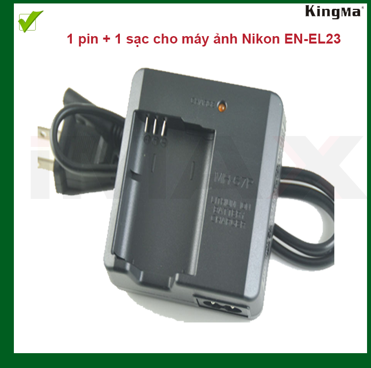 PIN SẠC CHO MÁY ẢNH NIKON EN-EL23 - HÀNG NHẬP KHẨU