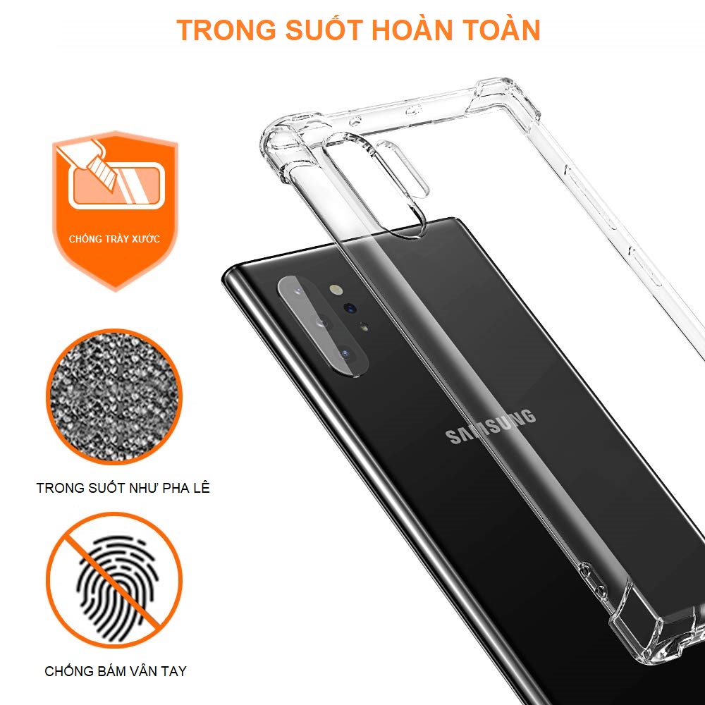 Ốp Lưng Case TPU Dẻo Chống Sốc Dành Cho Samsung Galaxy Note 10 Plus