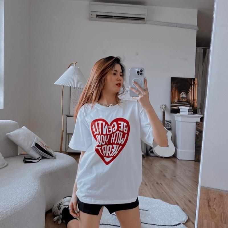Áo thun ALTHOUGH form unisex, chất vải Cotton 100% thoáng mát