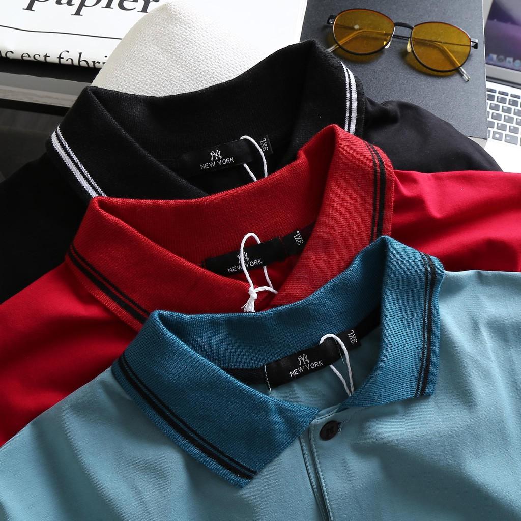 Áo thun polo nam big size tay ngắn có cổ bigsize < 130kg - thái đủ màu