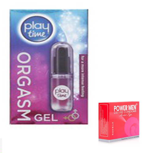 Gel tăng khoái cảm nữ 20ml + Bao cao su Powermen 3 cái