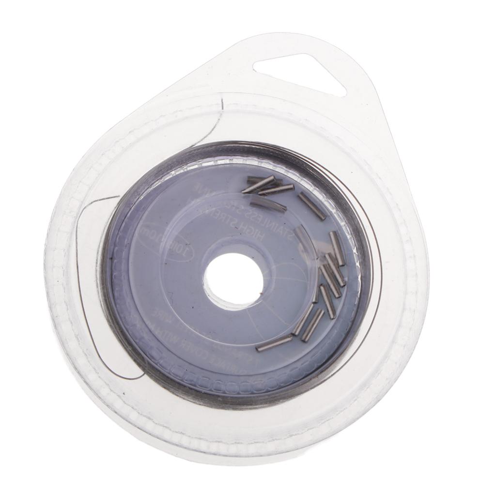 Stainless Steel Fishing Leader Wire 7 Strands Fishing Leader Line 33ft/10LBS