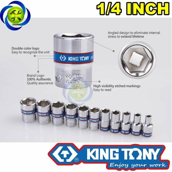 Tuýp 1/4 KINGTONY màu trắng size từ 4 - 14mm dài 24mm