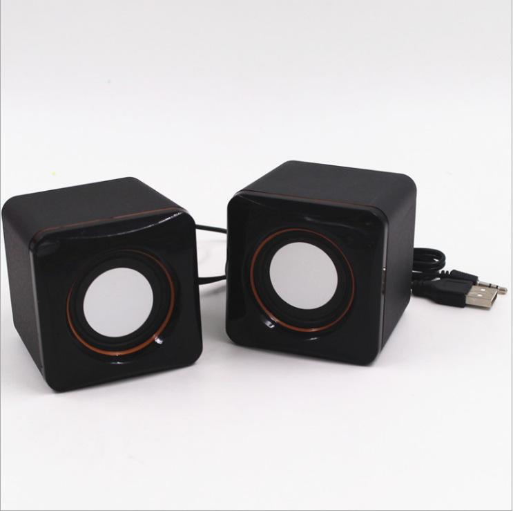 Máy tính xách tay máy tính xách tay Mini Audio Audio Audio Mini Desktop mới Multimedia Wired Wired Loa nhỏ màu: Đen