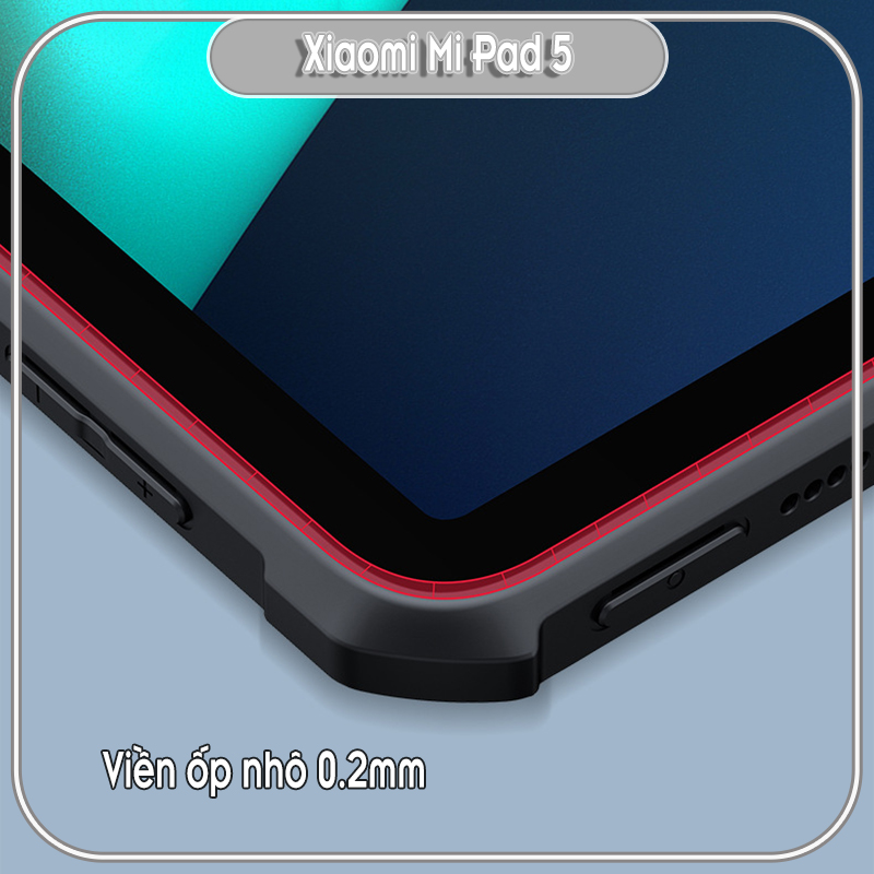 Ốp lưng cho Xiaomi Mi Pad 5 chống sốc trong viền nhựa dẻo XunDD - Hàng Nhập Khẩu