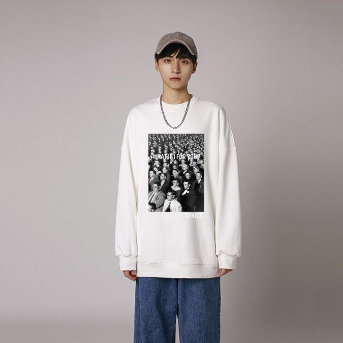 Áo dài tay STRICT NỈ BÔNG Unisex Phong Boutique Basic Sweater Ulzzang cặp đôi nam nữ form rộng oversize Hàn Quốc