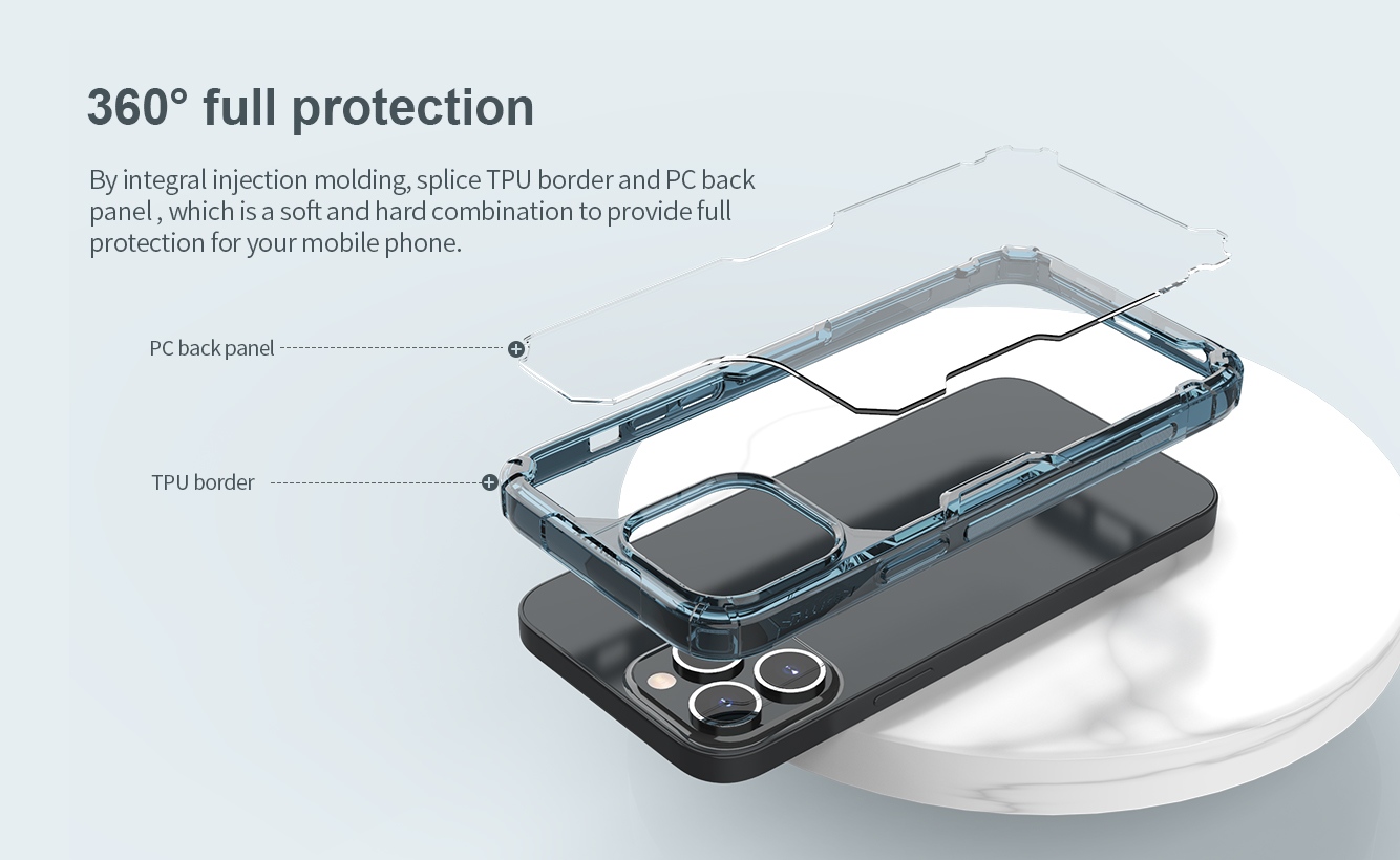 Ốp Điện Thoại NILLKIN TPU Trong Suốt Dành Cho iPhone 14 Pro Max/ 13 Pro Max Siêu Mỏng - Hàng Nhập Khẩu