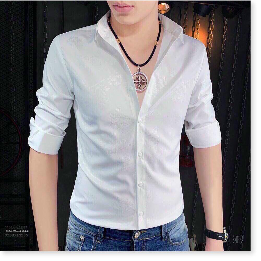 ÁO SƠ MI NAM TAY DÀI , CỰC CHẤT HỌA TIẾT BAO ĐẸP DÀNH CHO GIỚI TRẺ KHÁNH AN STORE