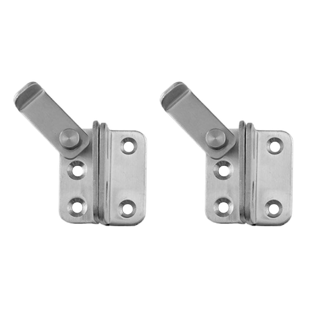 2pcs Stainless Steel Multi Purpose Lock Buckle Hasp Cabinet Bin Door Latch