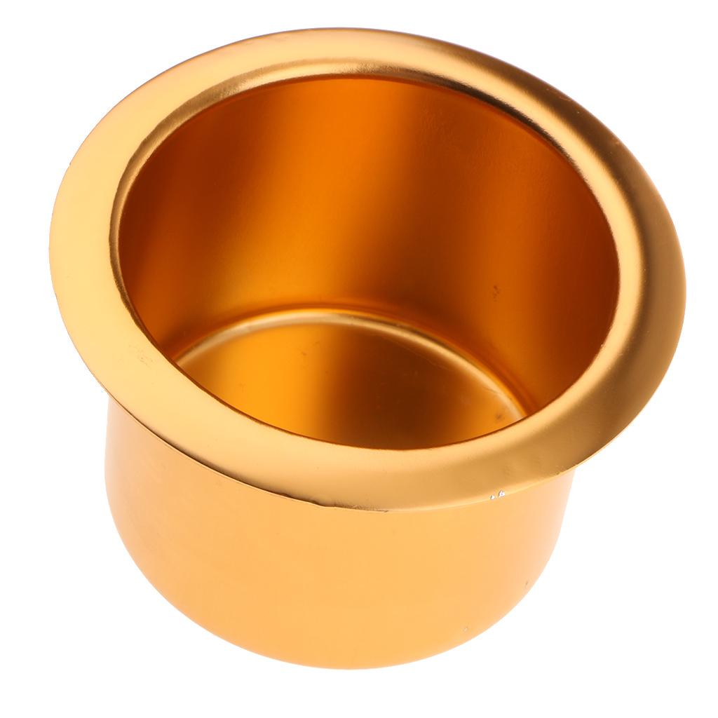 4x Aluminum Alloy Cup Holder for Marine Boat Car Truck Camper RV Gold