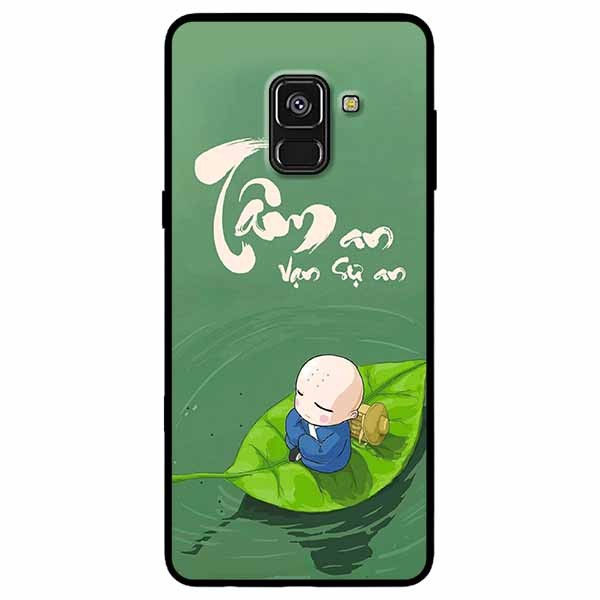 Ốp lưng dành cho Samsung A8 Plus mẫu Tâm Chiếc Lá