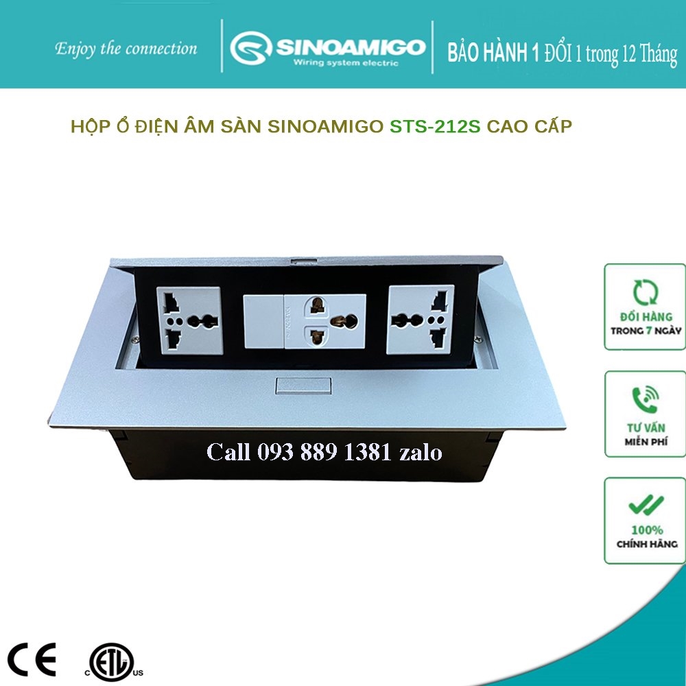 Ổ điện âm bàn văn phòng Sinoamigo STS-212S