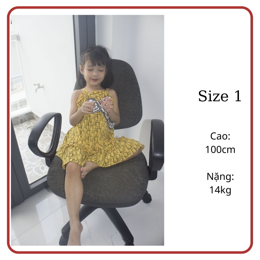 Đầm bé gái đáng yêu cùng với kiểu dáng đa dạng, màu sắc rực rỡ, phù hợp khi đi chơi, dã ngoại, đi tiệc - TiVung Shop chuyên đầm váy nữ
