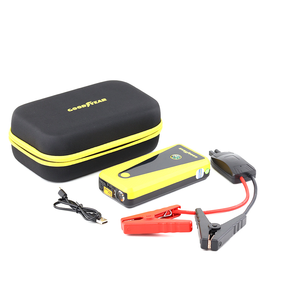 Bộ Kích Bình Cho Xe Hơi 400A GOODYEAR GY-2626 Đa Chức Năng Sạc Dự Phòng 6400mAh Đèn LED Khẩn Cấp Tích Hợp La Bàn - Nhập Khẩu Chính Hãng