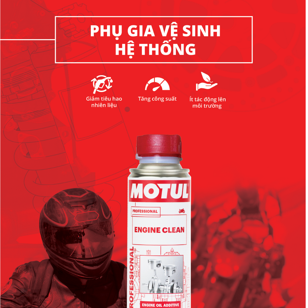 Phụ gia vệ sinh động cơ xe máy - ENGINE CLEAN MOTO 200ml