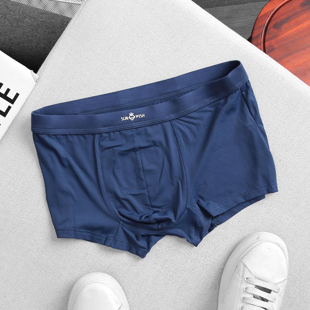 Quần lót nam sịp đùi cao cấp boxer thun lạnh thông hơi bigsize sexy combo 3 chiếc xuất nhật sunwish