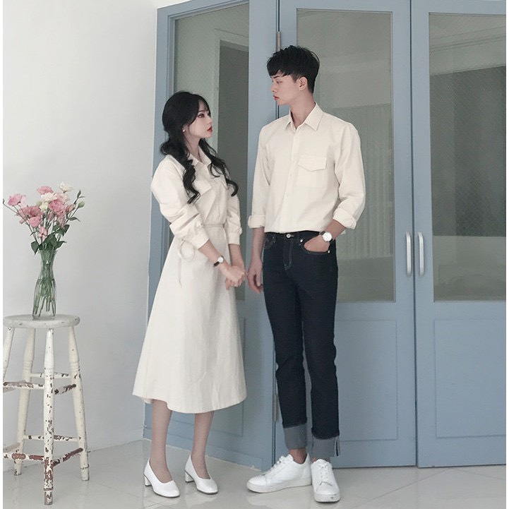Set đồ đôi áo váy cặp CoupleTina cao cấp - Thiết kế hàn quốc - Tôn dáng - Bắt kịp xu hướng