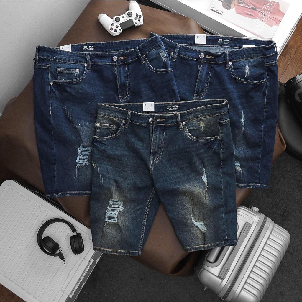 SHORT JEAN XANH RÁCH, PHUN SƠN BIG SZE NAM TỚI 130KG