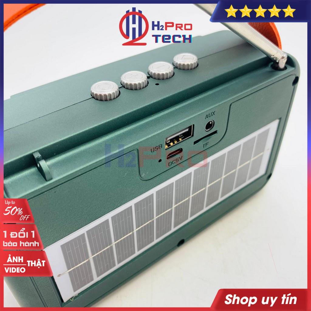 Loa bluetooth mini, loa nghe nhạc giá rẻ XM-U5 5W pin sạc mặt trời, nghe nhạc hay, đài radio FM,USB,thẻ nhớ-H2pro tech