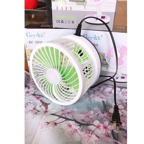 Quạt tích điện cỡ to gấp gọn có đèn led KC 5811