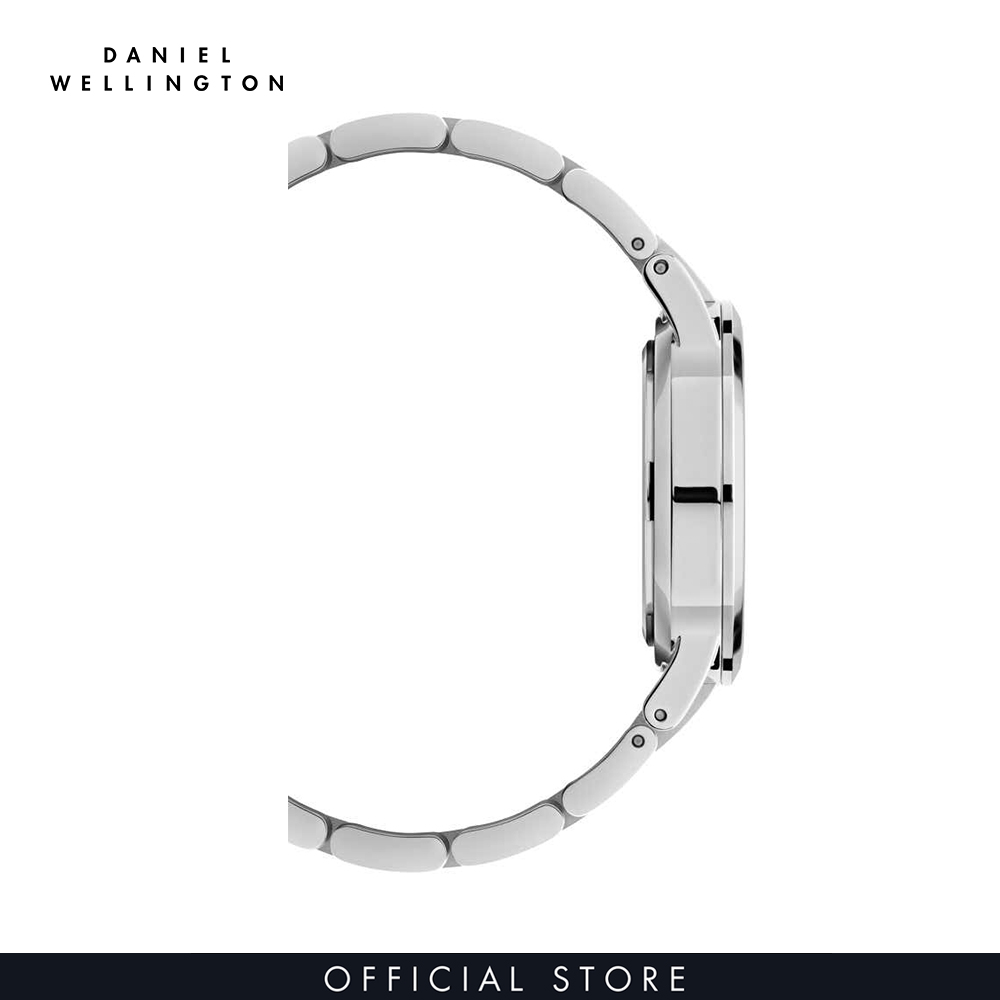 Đồng hồ Nam, Nữ Daniel Wellington dây thép không gỉ - Iconic Link mặt trắng - vỏ