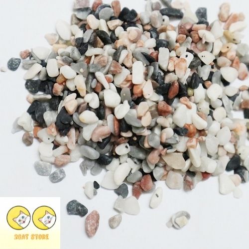 Sỏi nhiều màu cỡ nhỏ trang trí chậu cá sân vườn tiểu cảnh chậu trồng cây