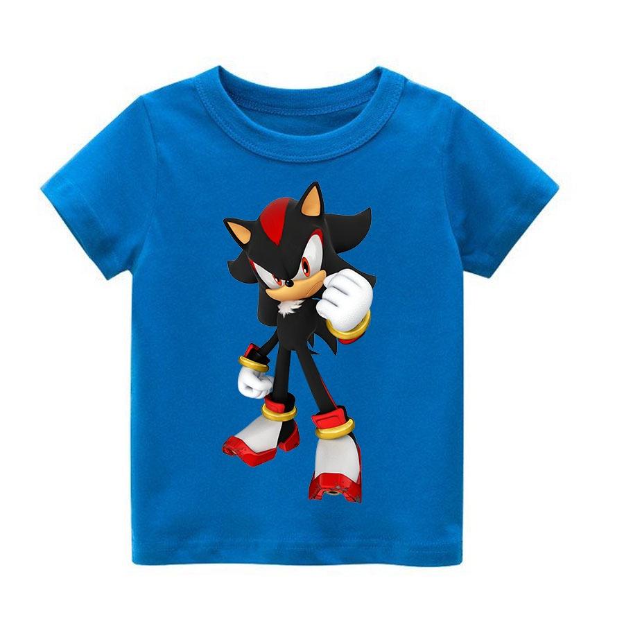 Áo thun trẻ em SoNic Đen Có size người lớn, King Cotton