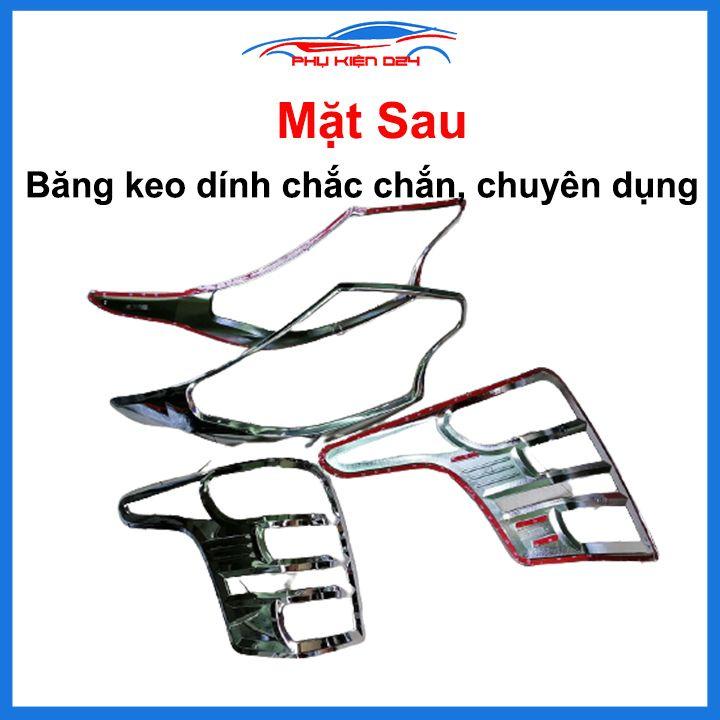 Ốp viền đèn pha hậu mạ crom Triton 2016-2017-2018, 2019-2020 chống trầy trang trí bảo vệ xe