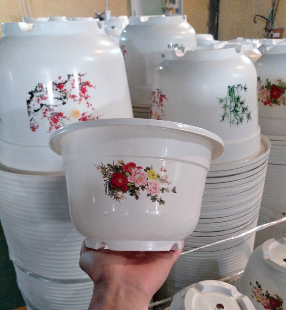 Chậu trồng cây hoa văn 4 mùa - Chậu trồng hoa cây cảnh chất lượng cao, bền đẹp