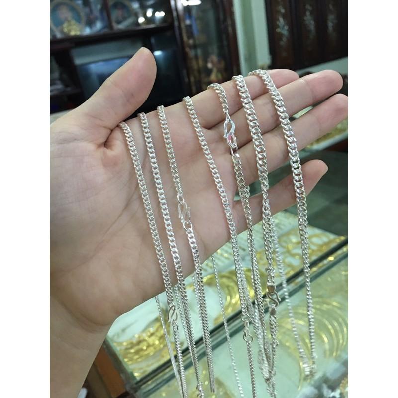 Dây chuyền họng phay bạc chuẩn bạc ta dành cho bé yêu