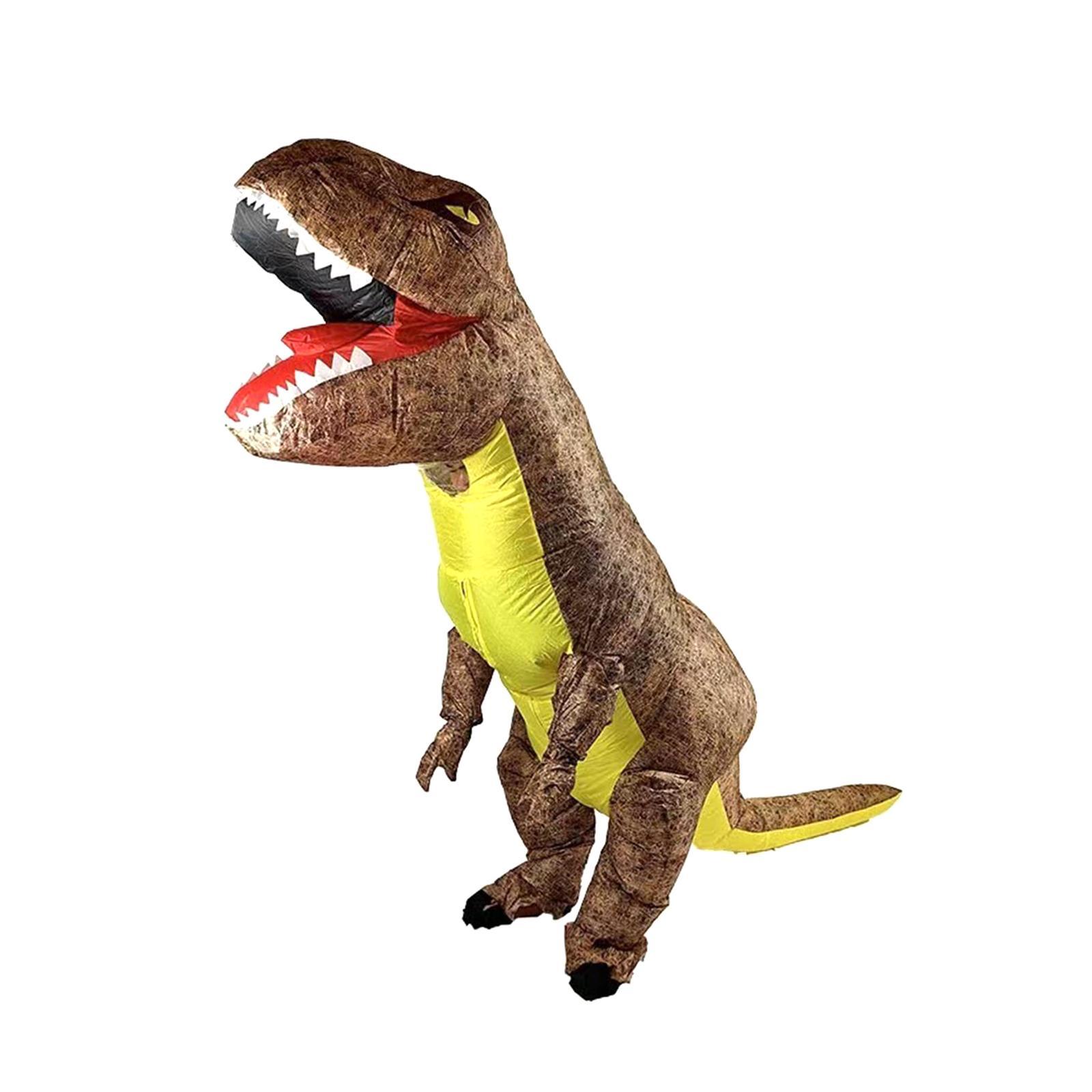 Inflatable Dinosaur Costume Suit Outfit for Mardi Gras Carnival Pretend Play