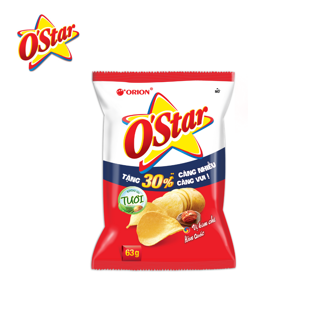 Combo 5 Snack O'star 63g