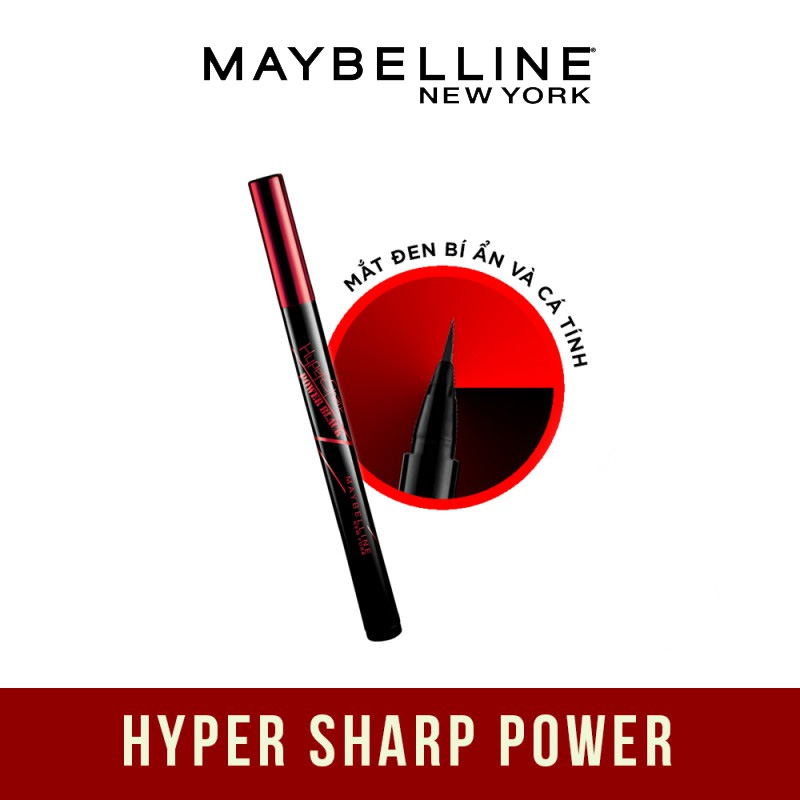 Kẻ Mắt Nước Maybelline Hyper Sharp Power - Đen (0.5g)