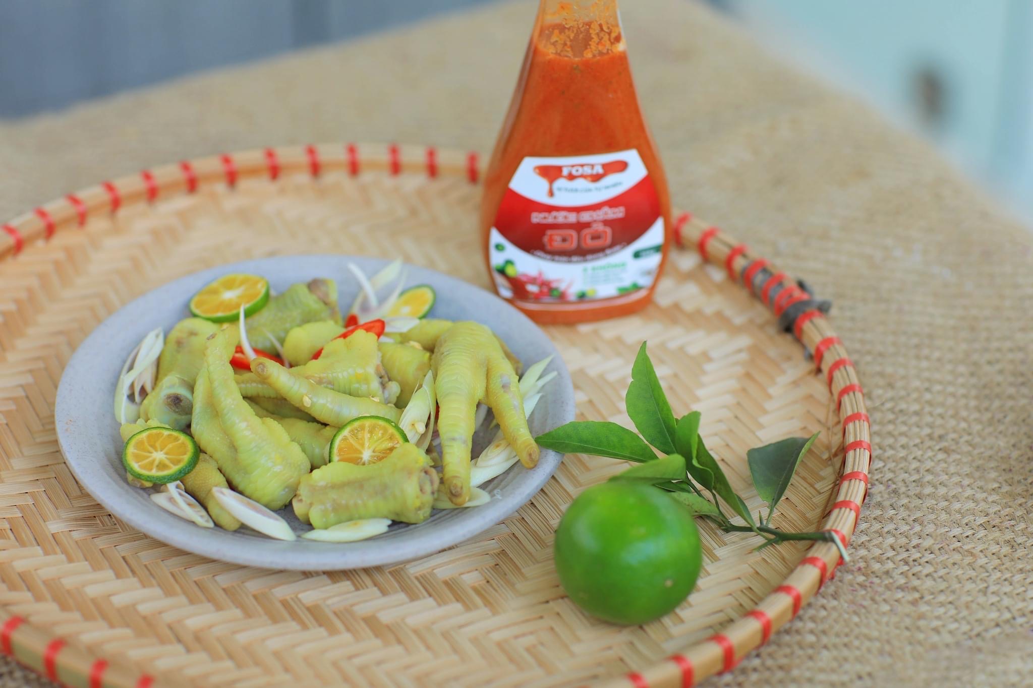 Nước chấm Fosa , muối ớt tắc tươi ngon cho hải sản và BBQ, chay mặn đều dùng được, chai 110g