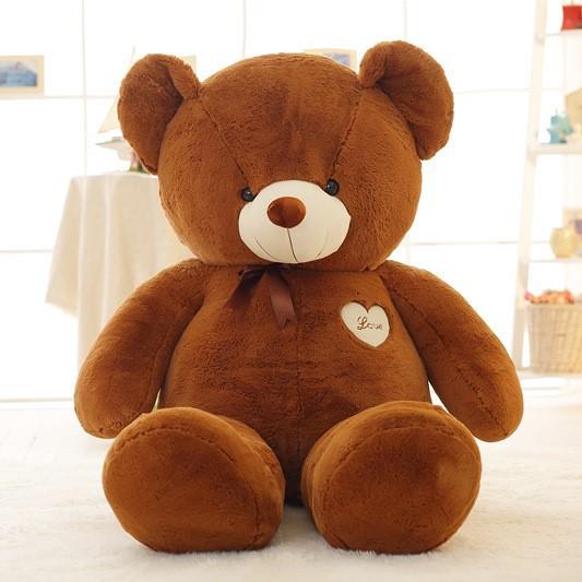 Gấu Bông Teddy Đeo Nơ Trái Tim Làm Quà Tặng Dễ Thương PA9707