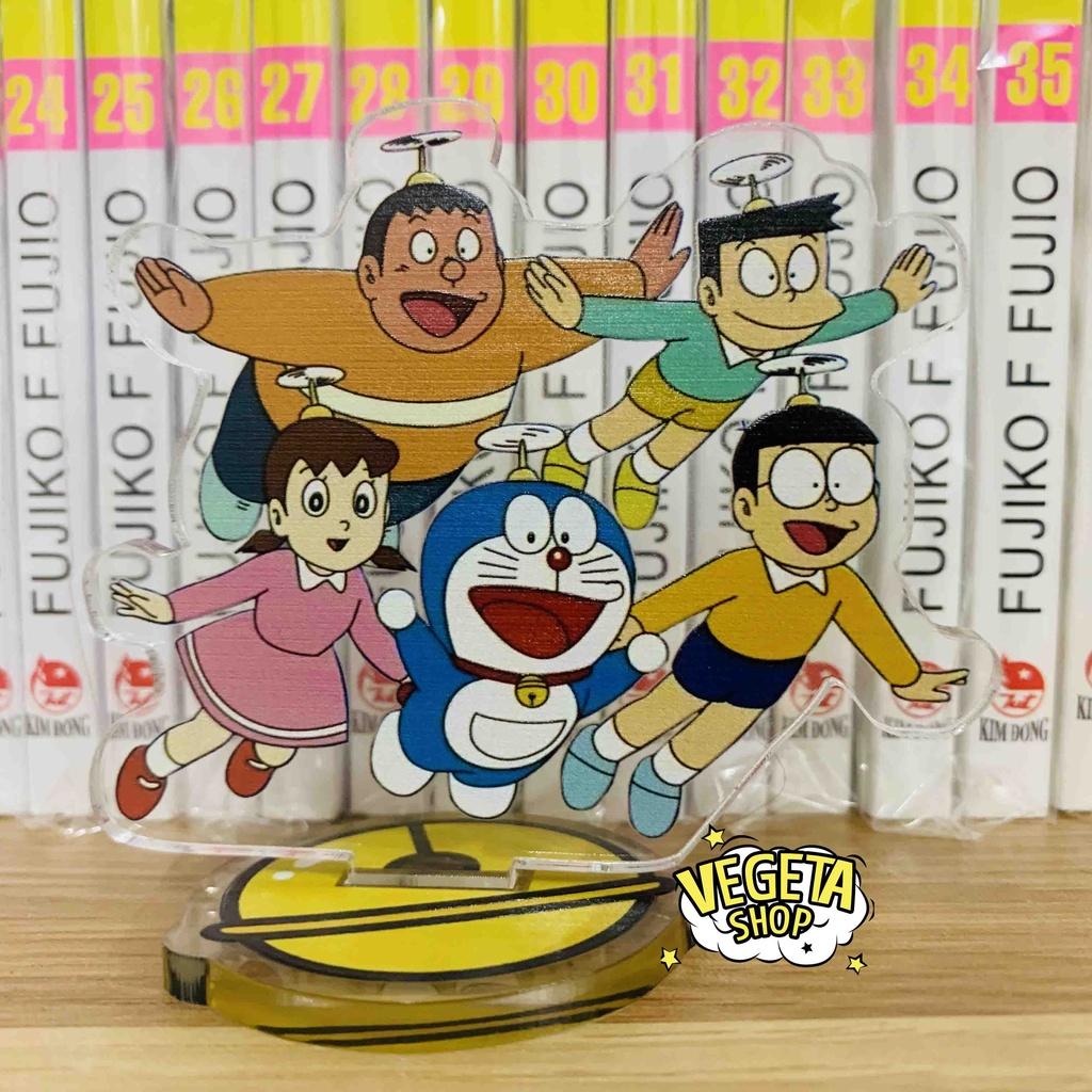 Mô Hình Tượng Standee Acrylic Mica 2 mặt - Doremon Doraemon Nobita Shizuka Xuka Chaien Jaian Suneo Xeko - 8~10cm