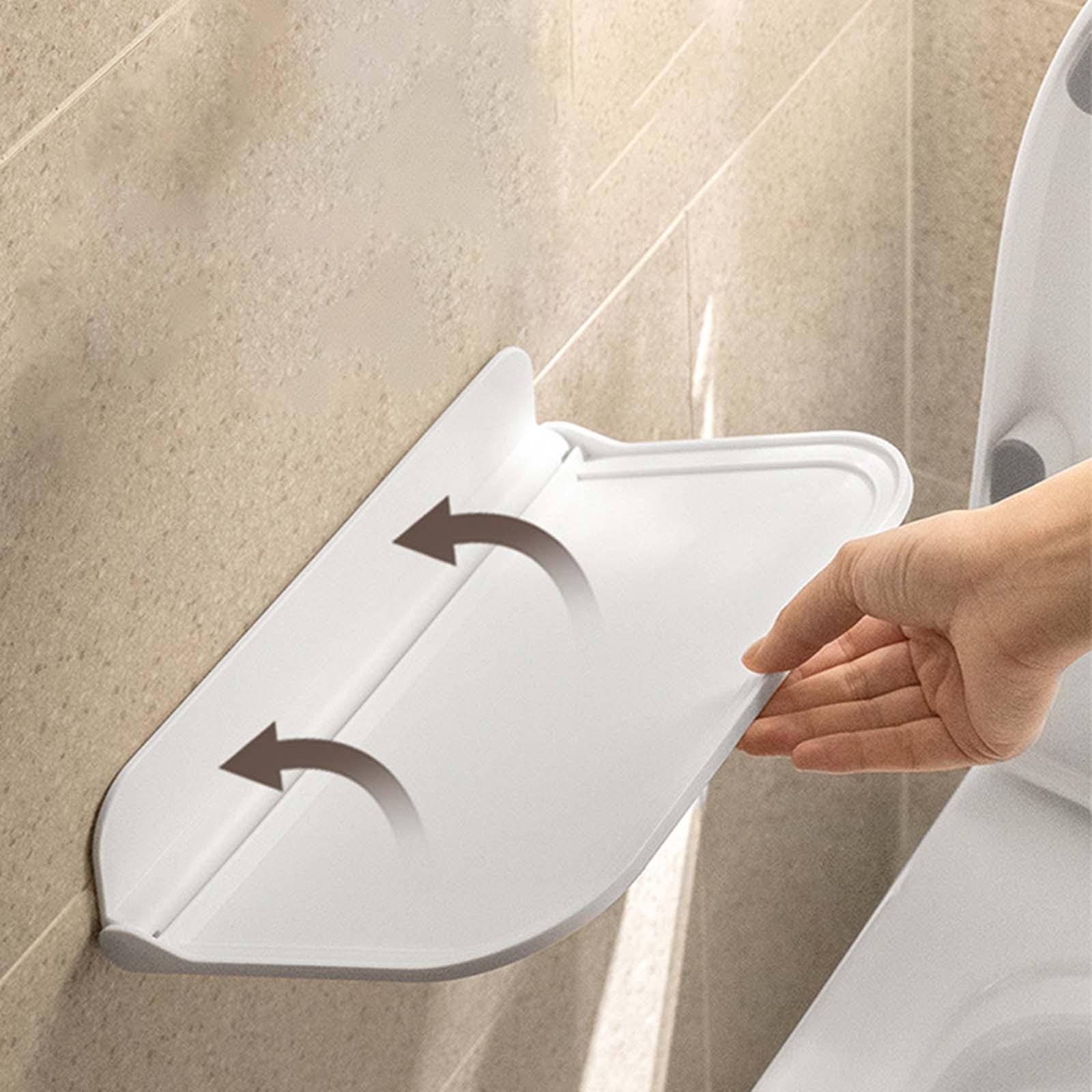 Bathroom Rack Shelf No Drilling Adhesive Shower Basket Shelf for Hotel Home