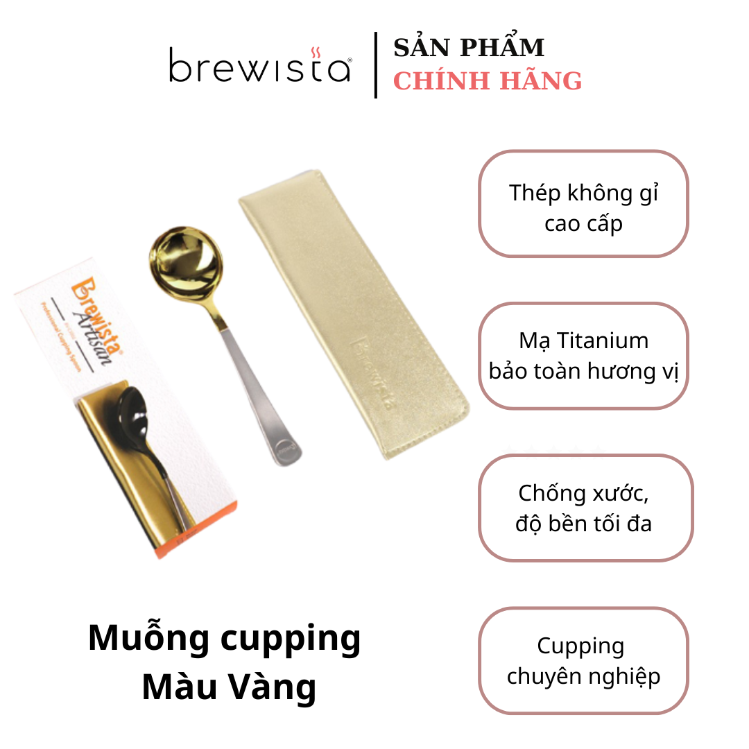 Muỗng thử nếm cà phê chính hãng Brewista - Màu vàng