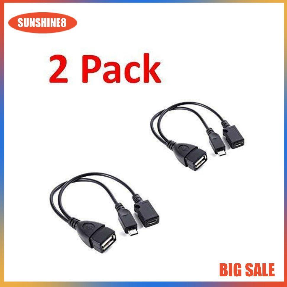 2 Cáp chuyển đổi otg cổng usb dành cho thiết bị fire tv 3 / fire tv 2 / stick