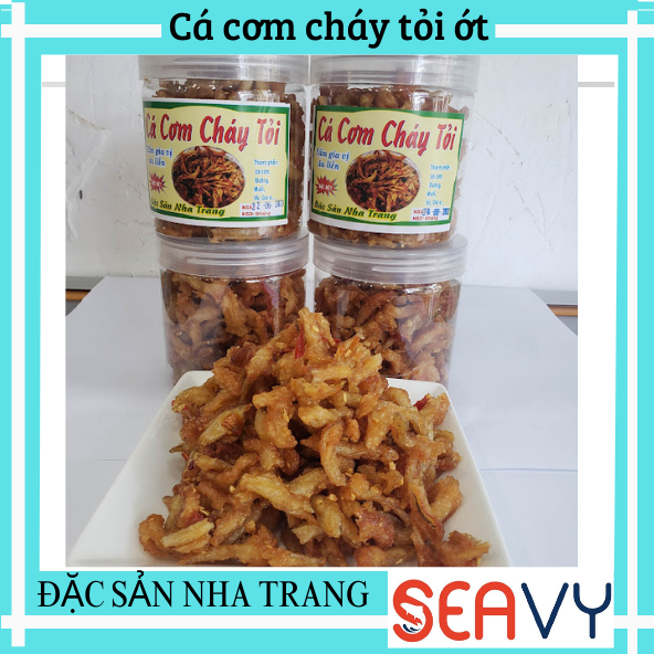 Đặc Sản Nha Trang - Cá Cơm Tẩm Bột Sấy Giòn Mặn Mặn Giòn Giòn,Seavy Hộp 500g