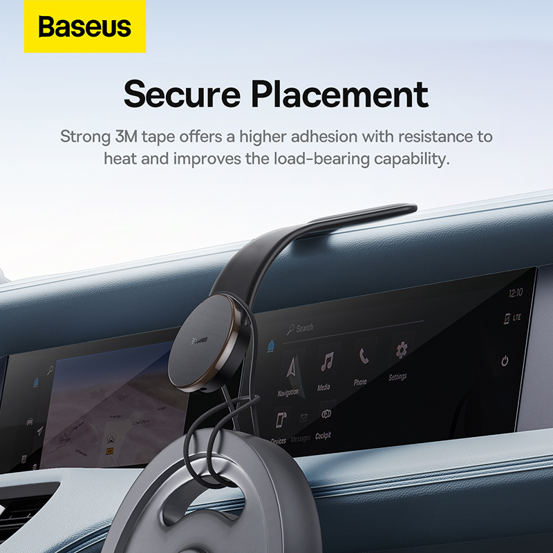 Đế Treo Điện Thoại Trên Ôtô Baseus C02 Pro Series Magnetic Wireless Charging Car Mount (Hàng chính hãng)