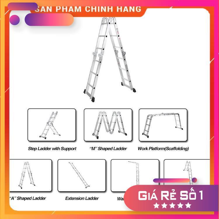 Thang nhôm gấp đoạn DIY TLG-3D