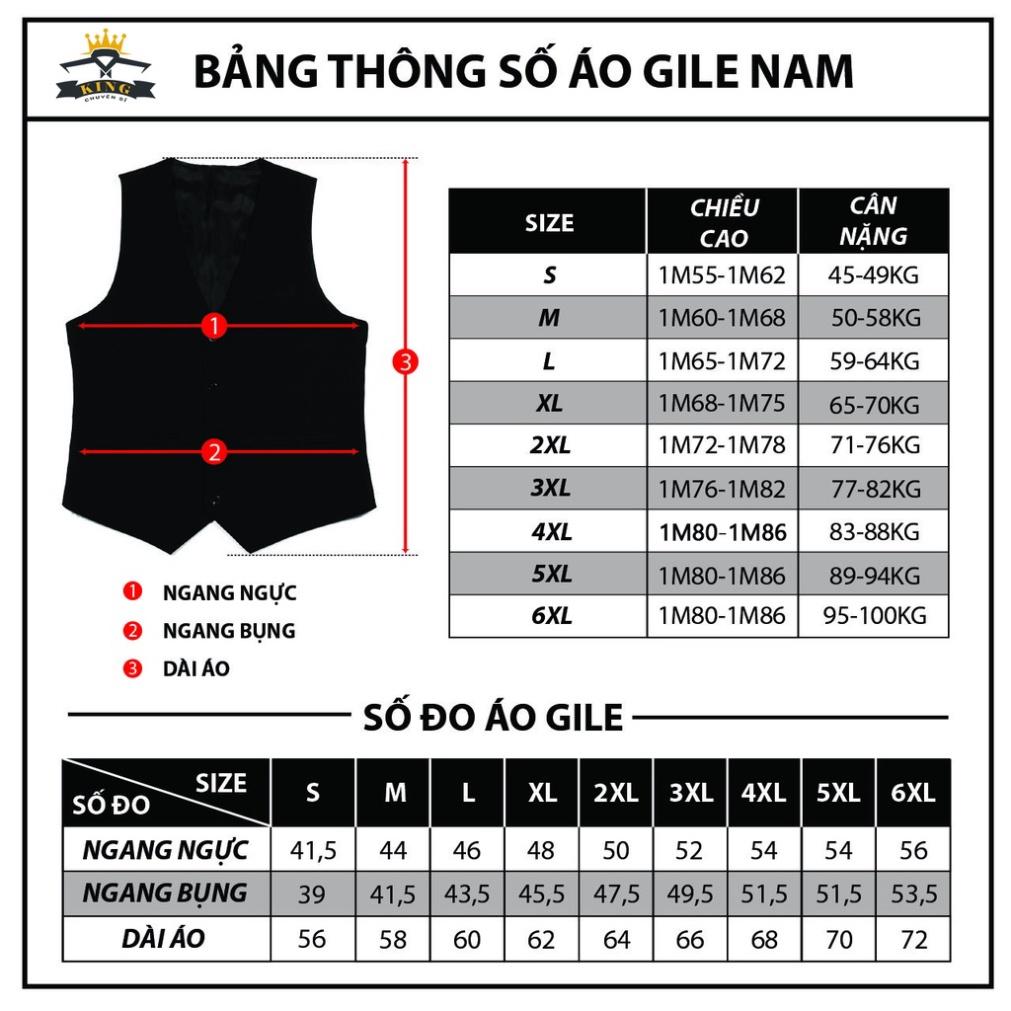 Áo Gile nam lưng phi bóng Ghile KING thiết kế sang trọng lịch lãm Z010