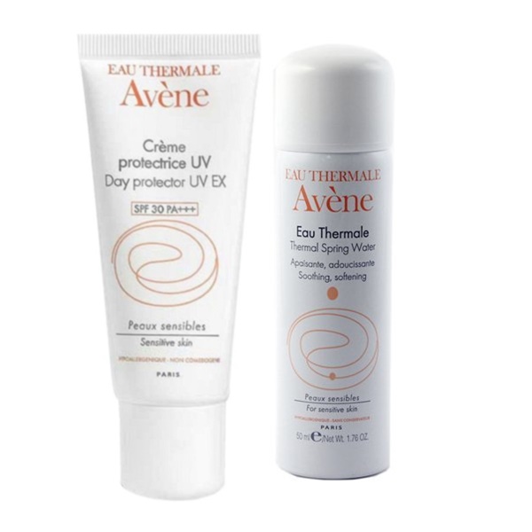 Combo Kem Chống Nắng Dưỡng Ẩm Cho Da Nhạy Cảm Avene Day Protector UV 40ml - A1ADP1 - 100715907 Và Nước Khoáng Làm Dịu, Chống Kích Ứng Da Avène Thermal Spring Water A1ATW1 (50ml)