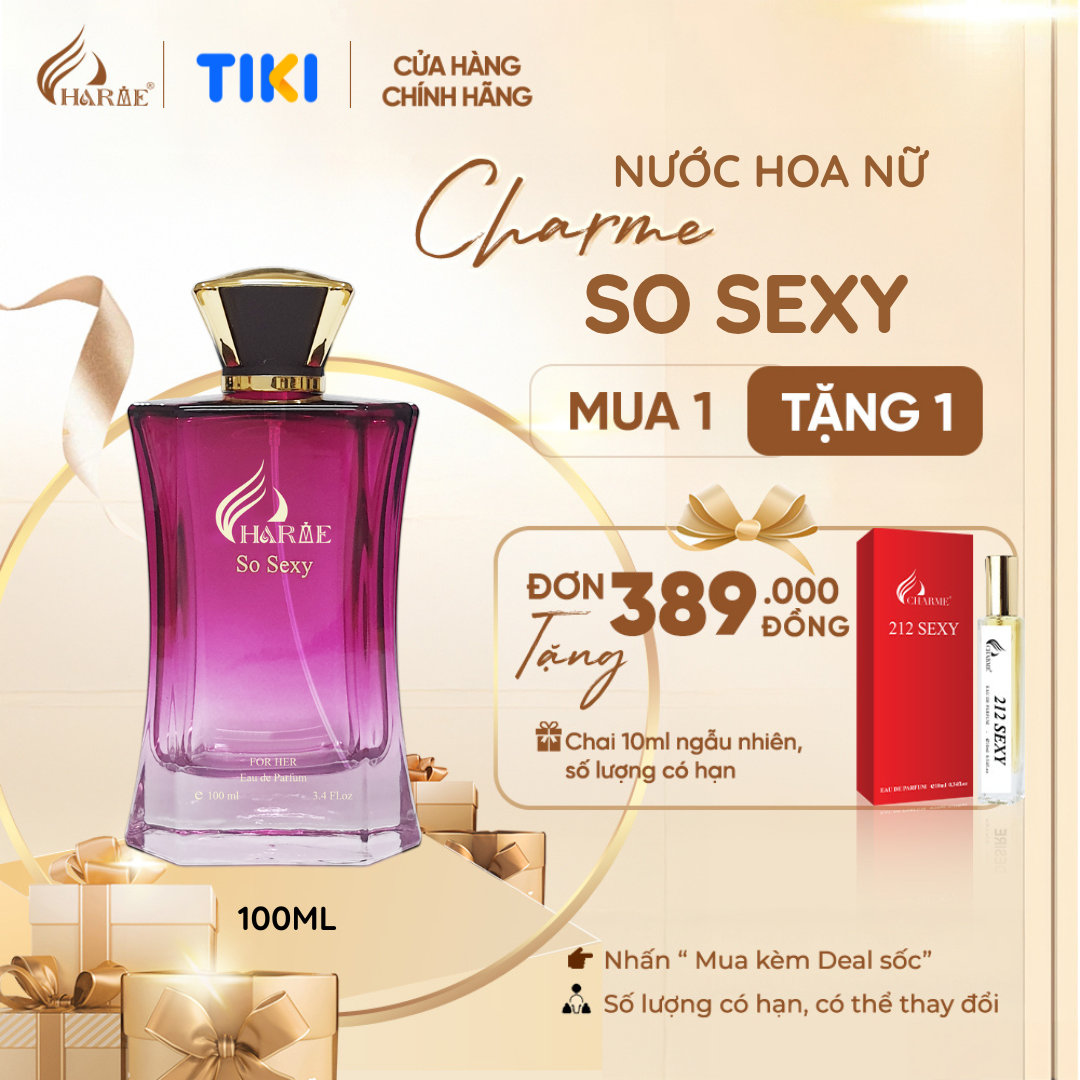 Nước Hoa Nư CHARME SO SEXY 100ml50ml Lưu Hương Lâu Phong Cách Quyến Rũ, Nổi BậtNước Hoa - 100ml