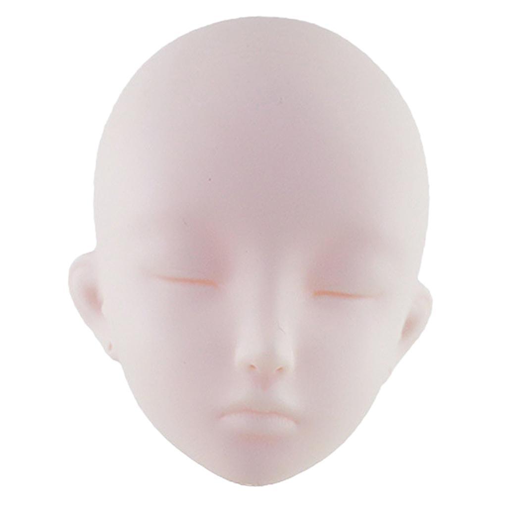 Vinyl Unpainted 1/3 Body Dolls Head Parts DIY for 60cm Doll Body